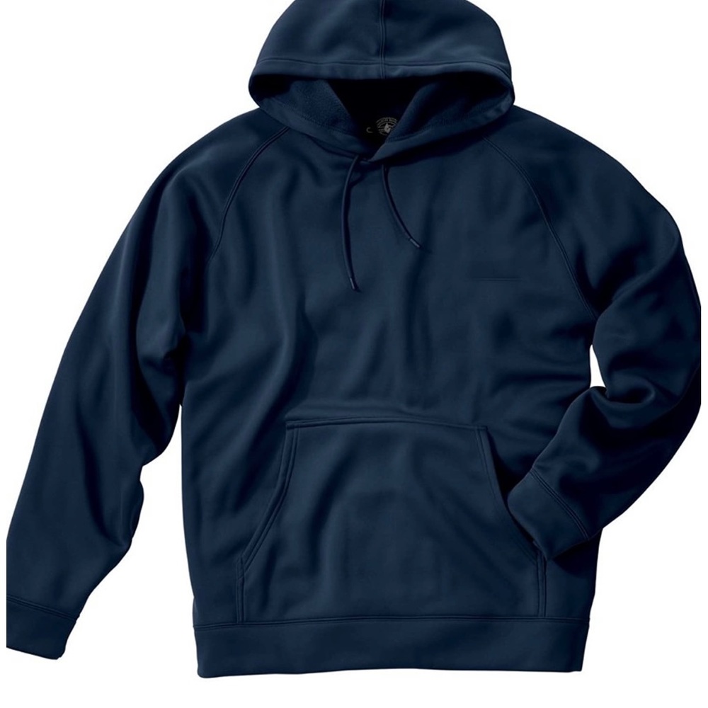 Charles River polyester bonded pullover hoodie